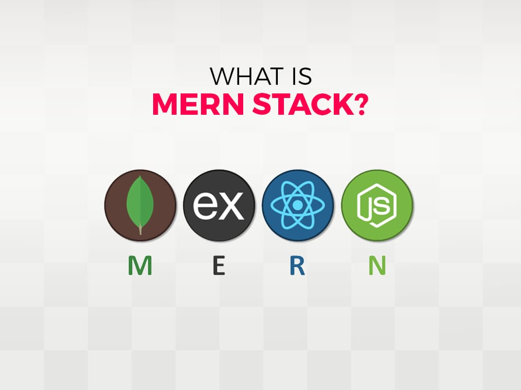 Vector MERN Logo - MongoDB, ExpressJS, ReactJS & NodeJS