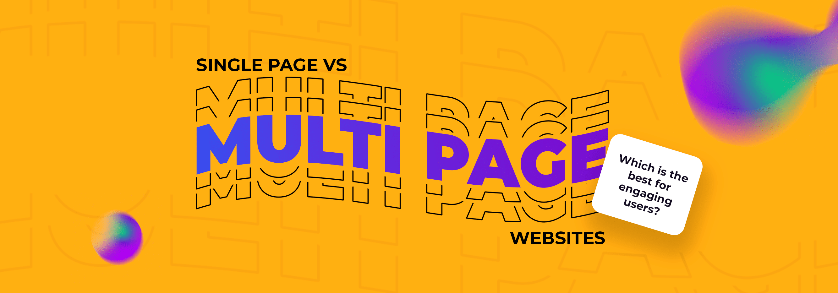 Single Page VS Multi Page