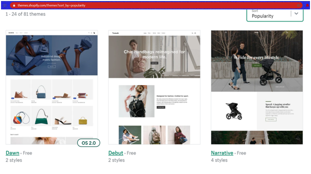 WordPress Themes example: